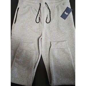BenBen Pants Mens 2XL Gray Fleece Jogger Elastic Waist Zip Pocket Casual